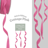 Cottage Pink Stitch Ribbon – 10mm Gift Ribbon