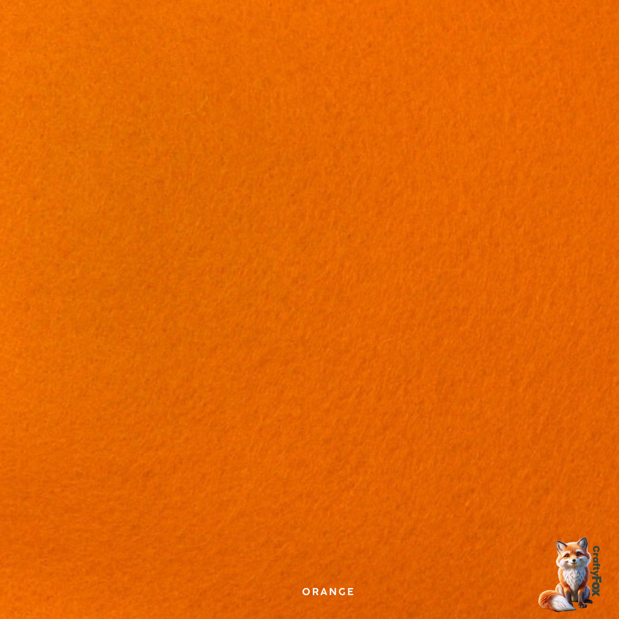 Orange Craft Felt – 100% Acrylic, 90cm Wide, 1.3mm Thick, Made in USA