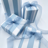 French Blue Pavilion - Eco-Friendly Gift Wrapping Paper - 60cm Wide