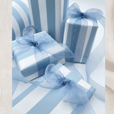 French Blue Pavilion - Eco-Friendly Gift Wrapping Paper - 60cm Wide