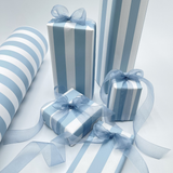 French Blue Pavilion - Eco-Friendly Gift Wrapping Paper - 60cm Wide