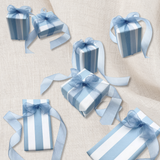 French Blue Pavilion - Eco-Friendly Gift Wrapping Paper - 60cm Wide