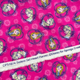 Disney Frozen Sisters Set Heart Pink - Springs Creative - Cotton Flannel Fabric - SP.51874.C470710PINK