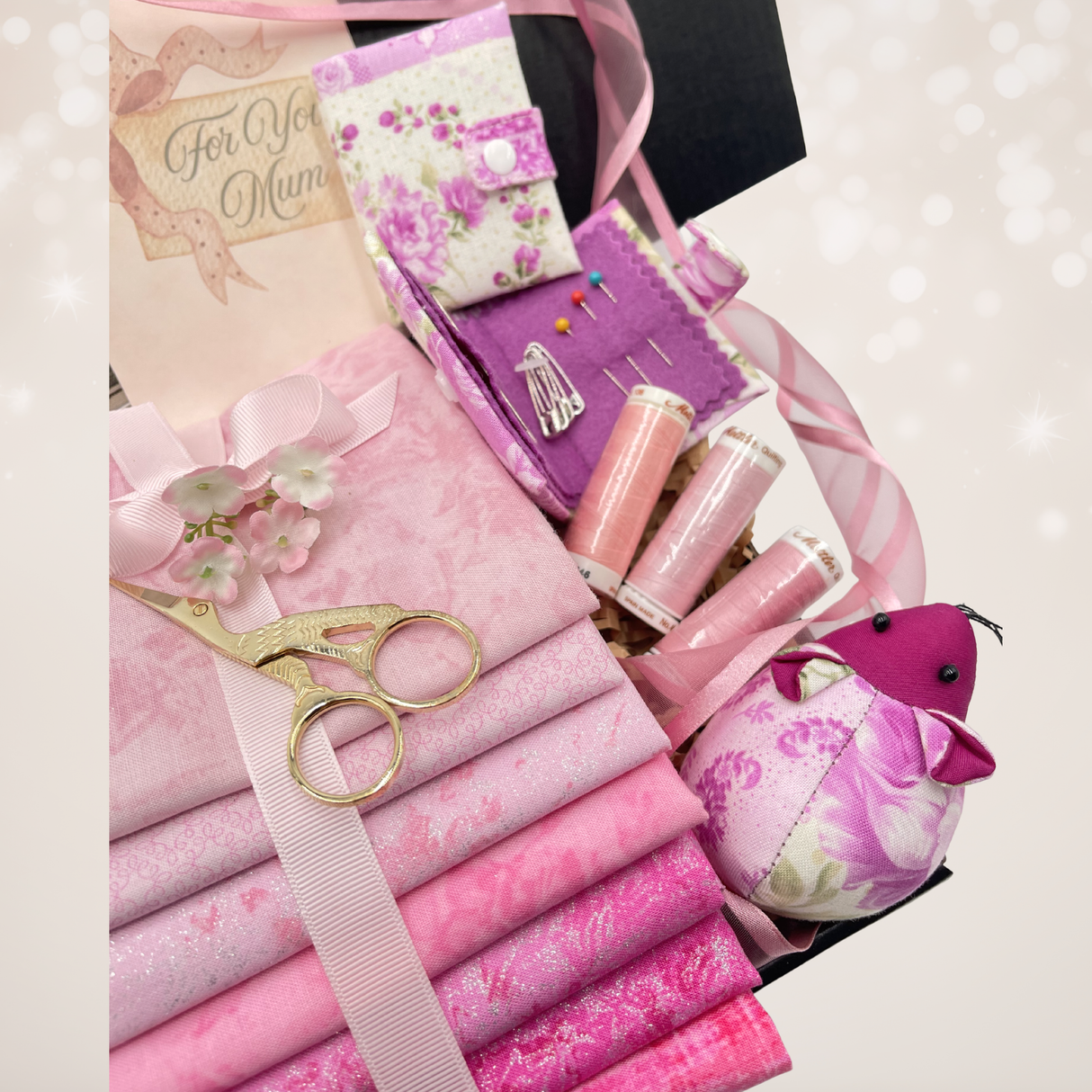 Pink Sewing Gift Box for Mum