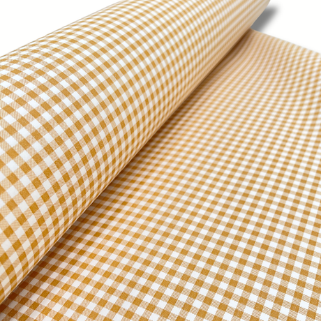Gingham Rustic Gift Wrapping Paper – Mustard Check