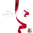 Classic red 15mm grosgrain ribbon for Christmas gift wrapping and bows