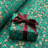 Harvest Green Gift Wrapping Paper – Acorn & Foliage Christmas Wrap