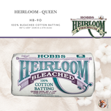 Hobbs Heirloom® 100% Bleached Cotton Batting - Queen HB-90