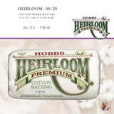 Hobbs Heirloom® Cotton Blend Batting – Twin (HL-72)