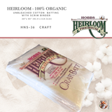 Hobbs Heirloom® Organic Cotton Batting with Scrim – Craft (HNS-36)
