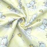 Bunnies Little Ones with Sunshine - Timeless Treasures - Cotton Flannel Fabric - End of Bolt