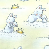 Bunnies Little Ones with Sunshine - Timeless Treasures - Cotton Flannel Fabric - End of Bolt