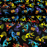 Out West Kokopelli Hopi Bright Fabric by Timeless Treasures - TT-C5158Brite