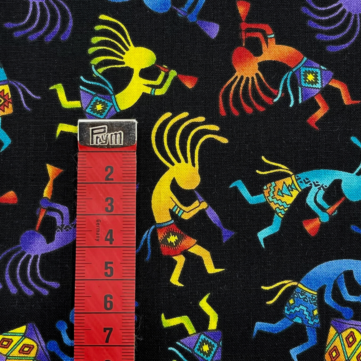 Out West Kokopelli Hopi Bright Fabric by Timeless Treasures - TT-C5158Brite