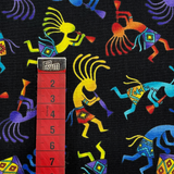 Out West Kokopelli Hopi Bright Fabric by Timeless Treasures - TT-C5158Brite