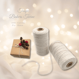 Taupe Bakers wine 100% Cotton, Ply 12mm with present in natural kraft paper and embellishments