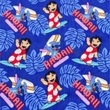 Surf’s Up Lilo & Stitch Cotton Fabric – Rare & Out of Print – Springs Creative SC59298