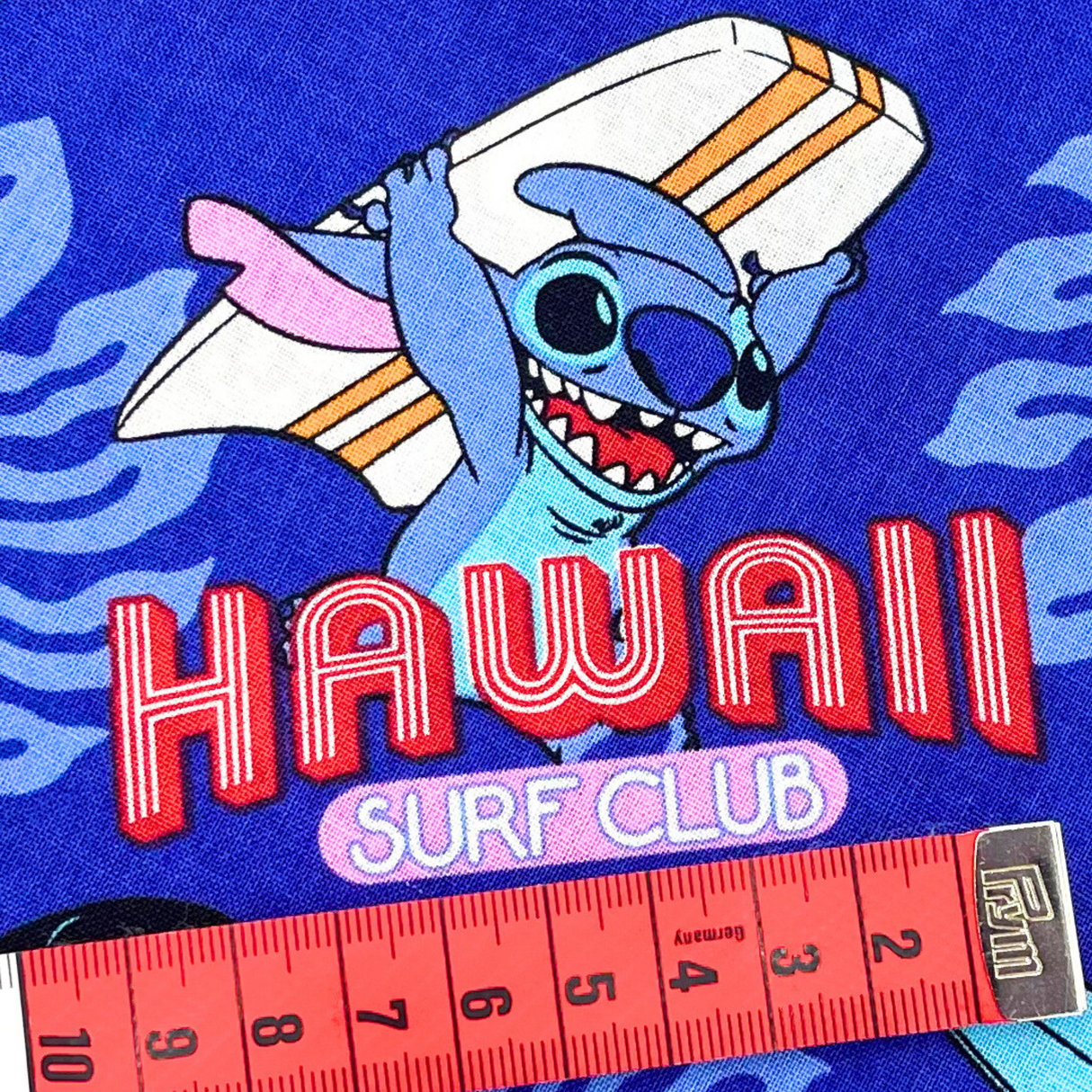 Surf’s Up Lilo & Stitch Cotton Fabric – Rare & Out of Print – Springs Creative SC59298