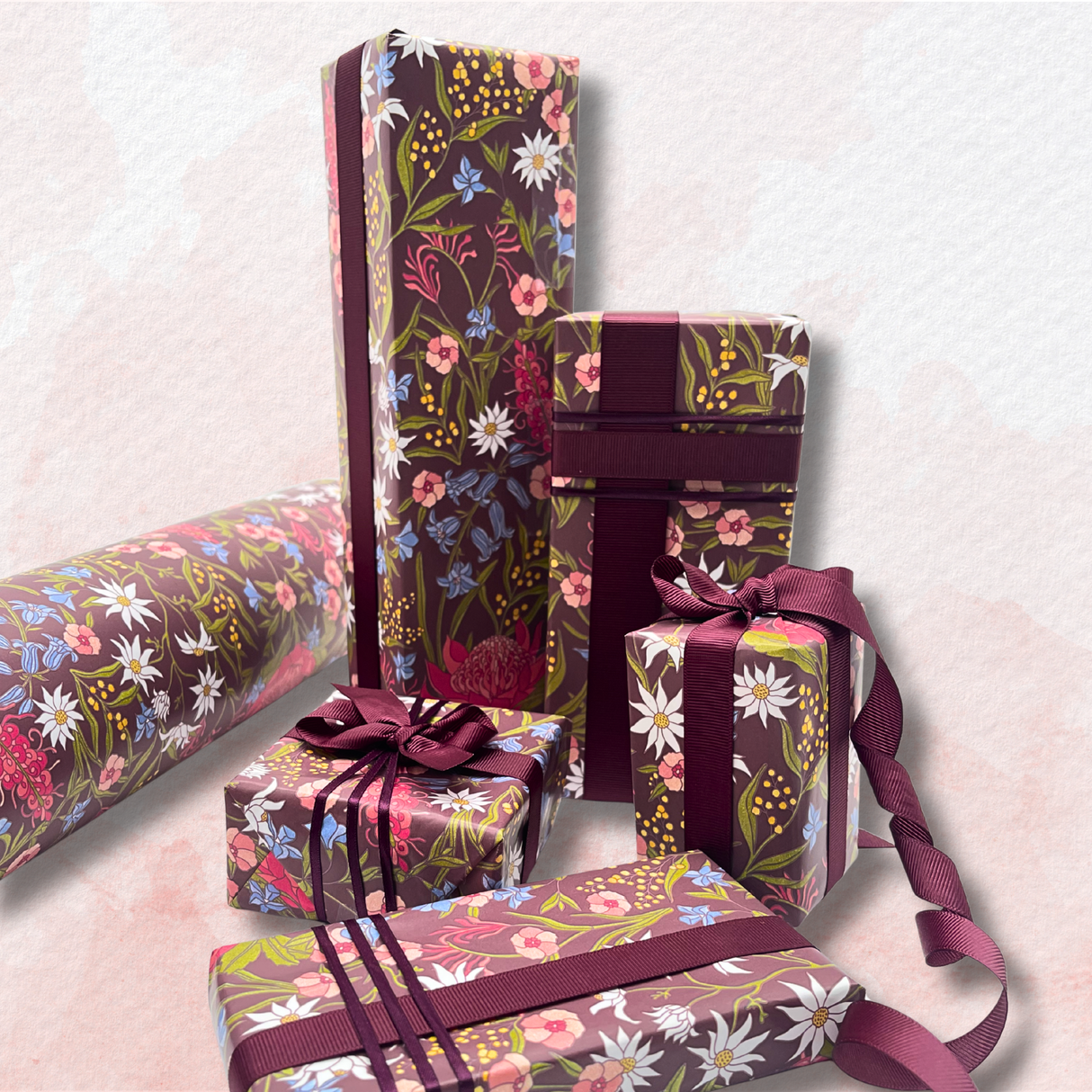 Matilda Mulberry Gift Wrapping Paper | Eco-Friendly | 60cm Wide