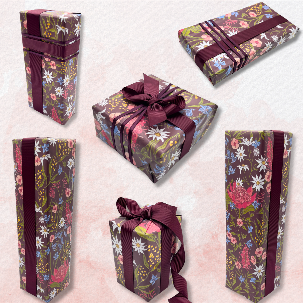 Matilda Mulberry Gift Wrapping Paper | Eco-Friendly | 60cm Wide