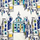 On the Town Fabric – Blue, 100% Cotton Quilting Fabric by Michael Miller
