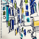 On the Town Fabric – Blue, 100% Cotton Quilting Fabric by Michael Miller