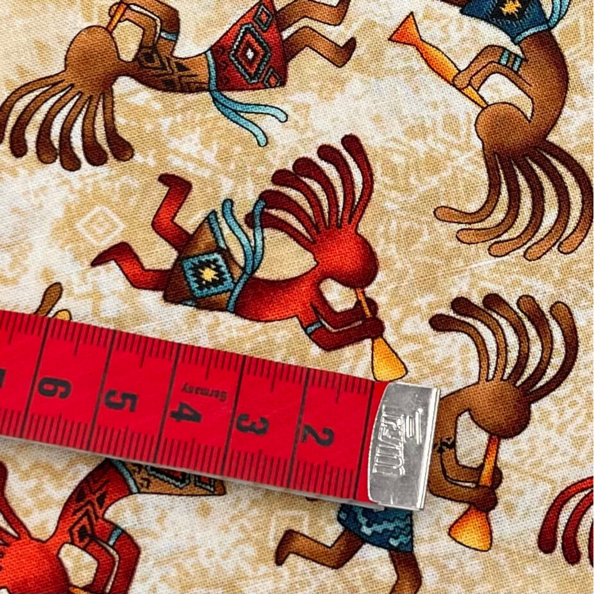 Out West Kokopelli Cotton Quilting Fabric - Timeless Treasures TT-C5038Tan