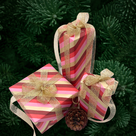 Peppermint Pink Gift Wrapping Paper – 80gsm 60cm Wide | Festive Christmas Wrap
