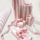 Pink Pavilion Stripe Eco-Friendly Gift Wrapping Paper