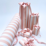 Pink Pavilion Stripe Eco-Friendly Gift Wrapping Paper