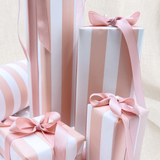 Pink Pavilion Stripe Eco-Friendly Gift Wrapping Paper