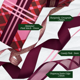 Pink Candy Plaid Gift Wrapping Paper – 80gsm, 60cm Wide