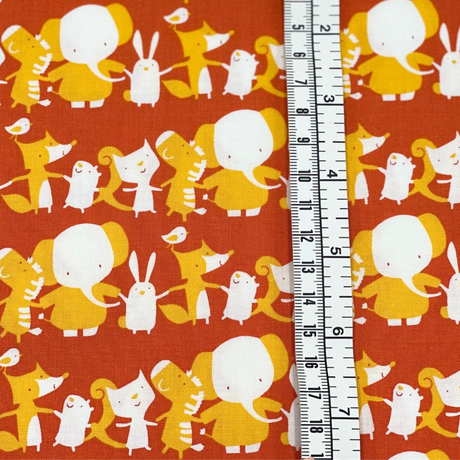 Play Date at the Park Animal Fabric – David Walker for FreeSpirit PWDW084-Stripe