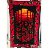 ANZAC Poppies - Timeless Treasures - Fabric Panel - C5833