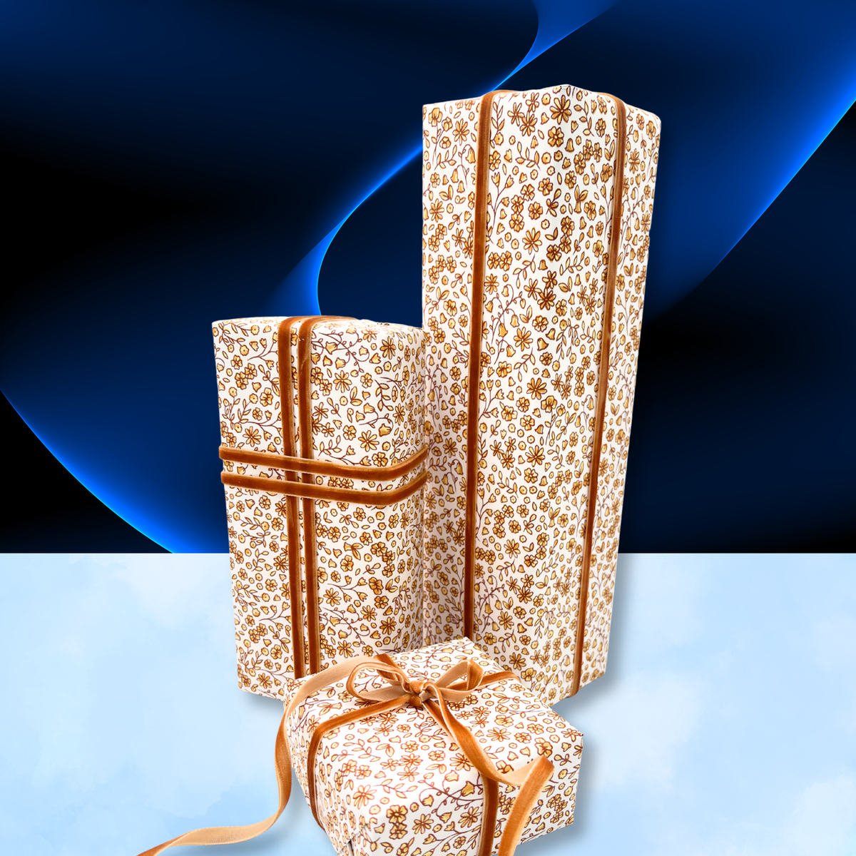 Floral Posy Toffee Gift Wrapping Paper – Rustic Floral