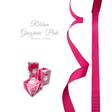 Pink 15mm grosgrain ribbon for gift wrapping and festive bows