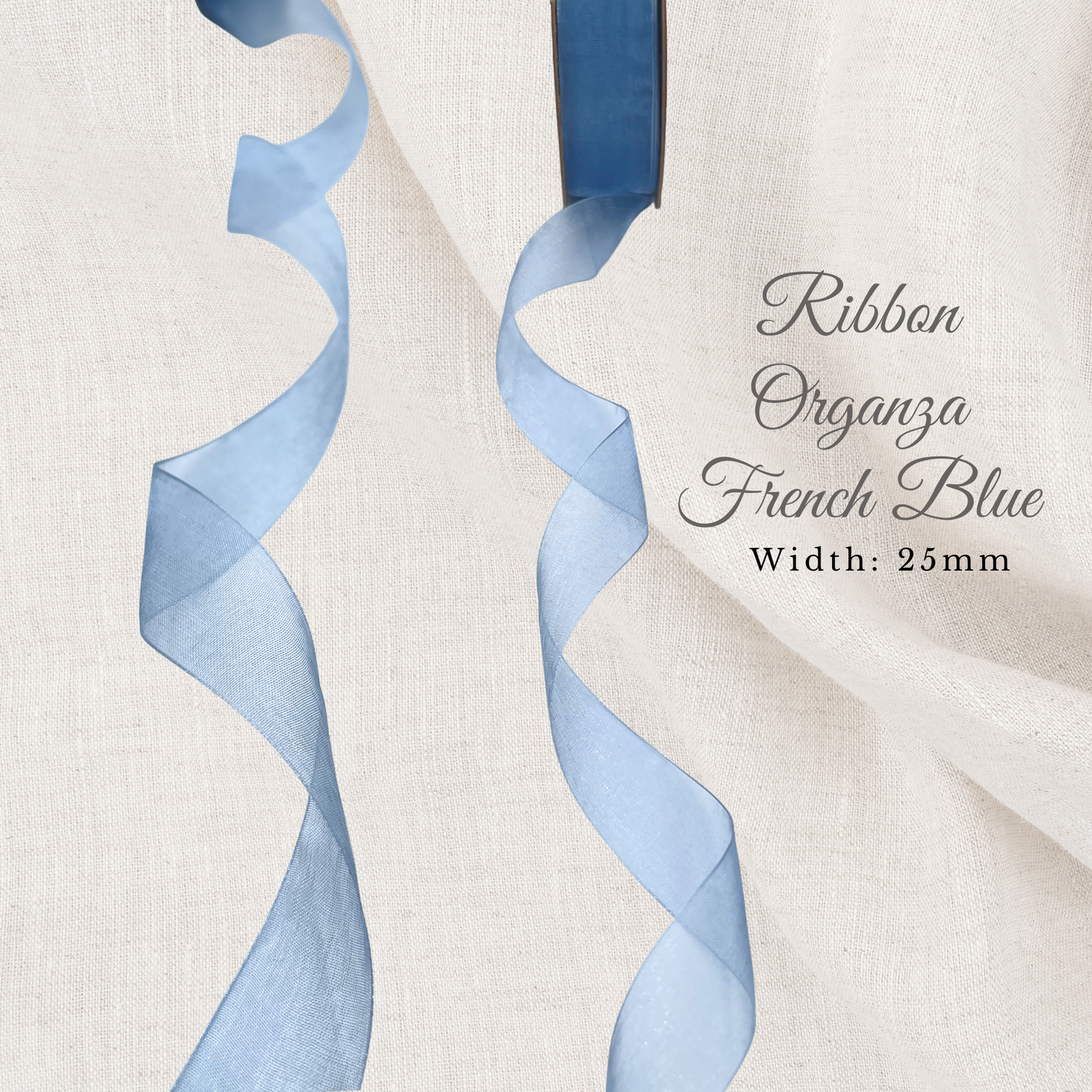 French Blue Pavilion - Eco-Friendly Gift Wrapping Paper - 60cm Wide