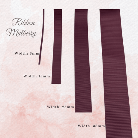 Mulberry Ribbon | Satin & Grosgrain | Gift Wrap Ribbon