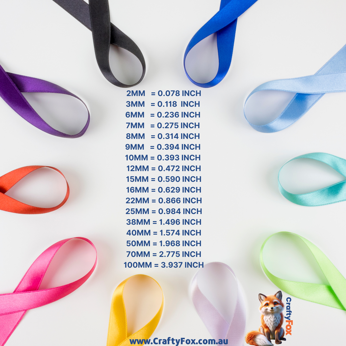 Grosgrain Ribbon Black Stitch – 10mm or 22mm