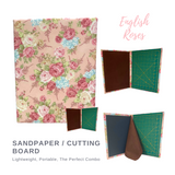 English Roses Sandpaper Board – 4-in-1 Cutting Mat & Ironing Surface | Hobbycraft