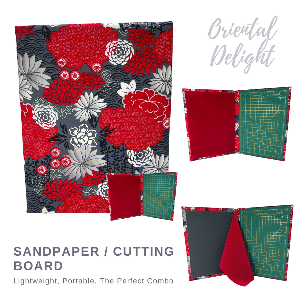 Oriental Delight Sandpaper Board – 4-in-1 Cutting Mat & Ironing Surface | Hobbycraft