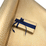Starry Night Gold Gift Wrapping Paper – 80gsm, 60cm Wide | Festive Christmas Wrap