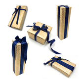 Starry Night Gold Gift Wrapping Paper – 80gsm, 60cm Wide | Festive Christmas Wrap