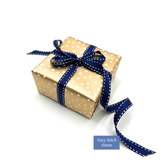 Starry Night Gold Gift Wrapping Paper – 80gsm, 60cm Wide | Festive Christmas Wrap