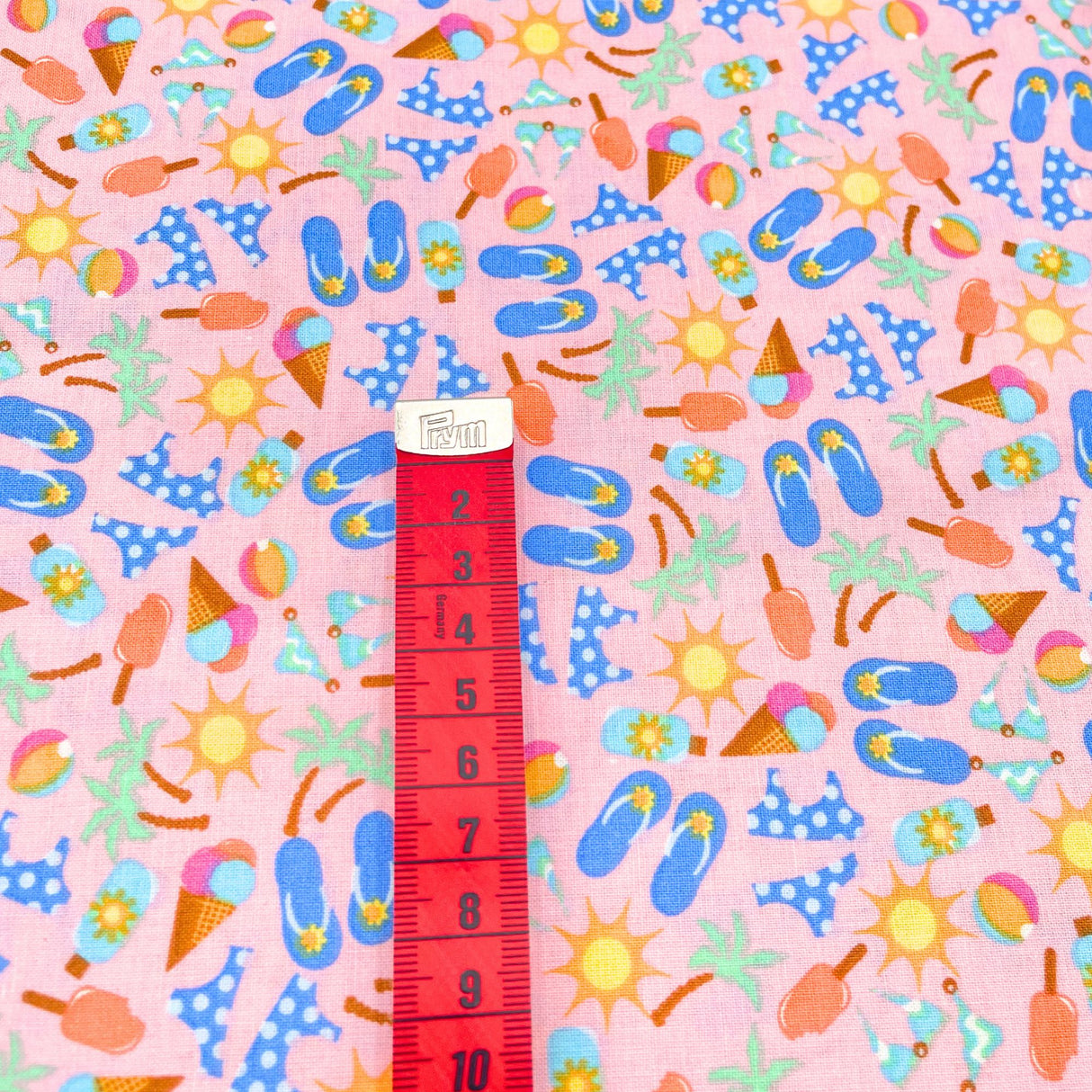 Summertime Pink – Jean Tia Fabrics – Cotton Quilting Fabric – MC-48288