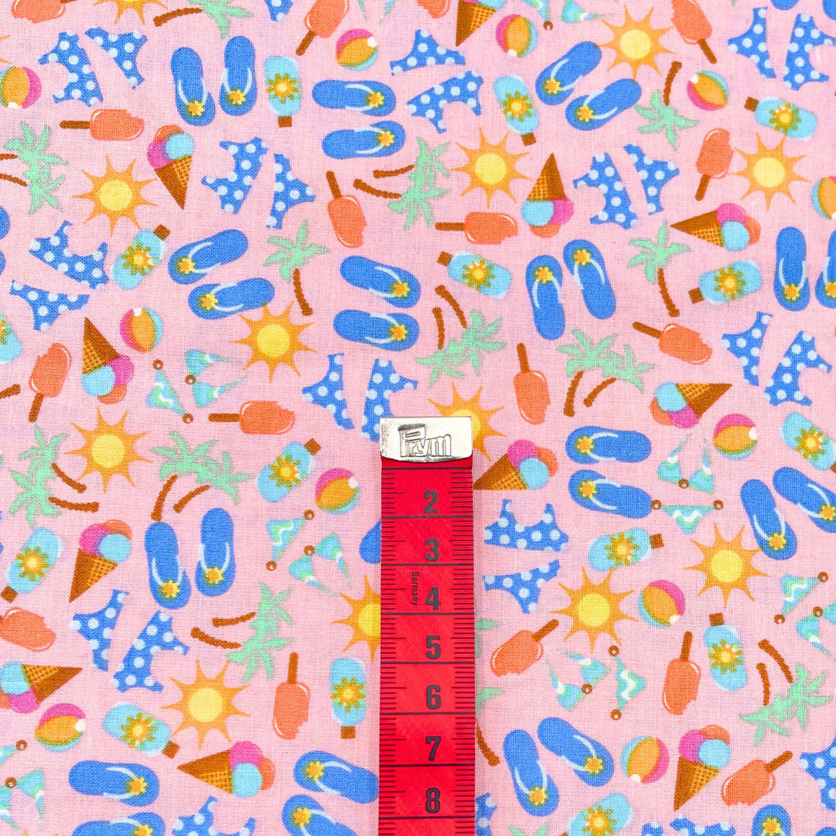 Summertime Pink – Jean Tia Fabrics – Cotton Quilting Fabric – MC-48288