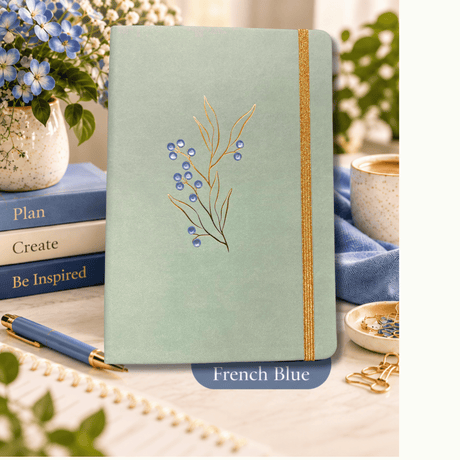 Undated Planner – 12 Month Hardcover Organiser with Gemstone Detail
