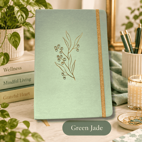 Undated Planner – 12 Month Hardcover Organiser with Gemstone Detail
