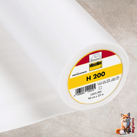H200 Vilene Fusible Interfacing – Lightweight White (90cm)