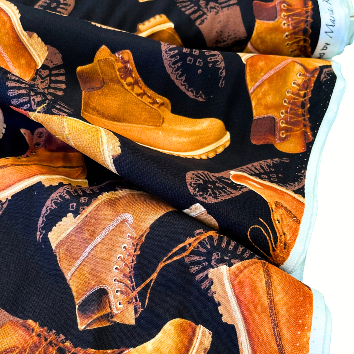 Man Cave Boots Dark Brown – Benartex – Cotton Quilting Fabric – BT05830.12